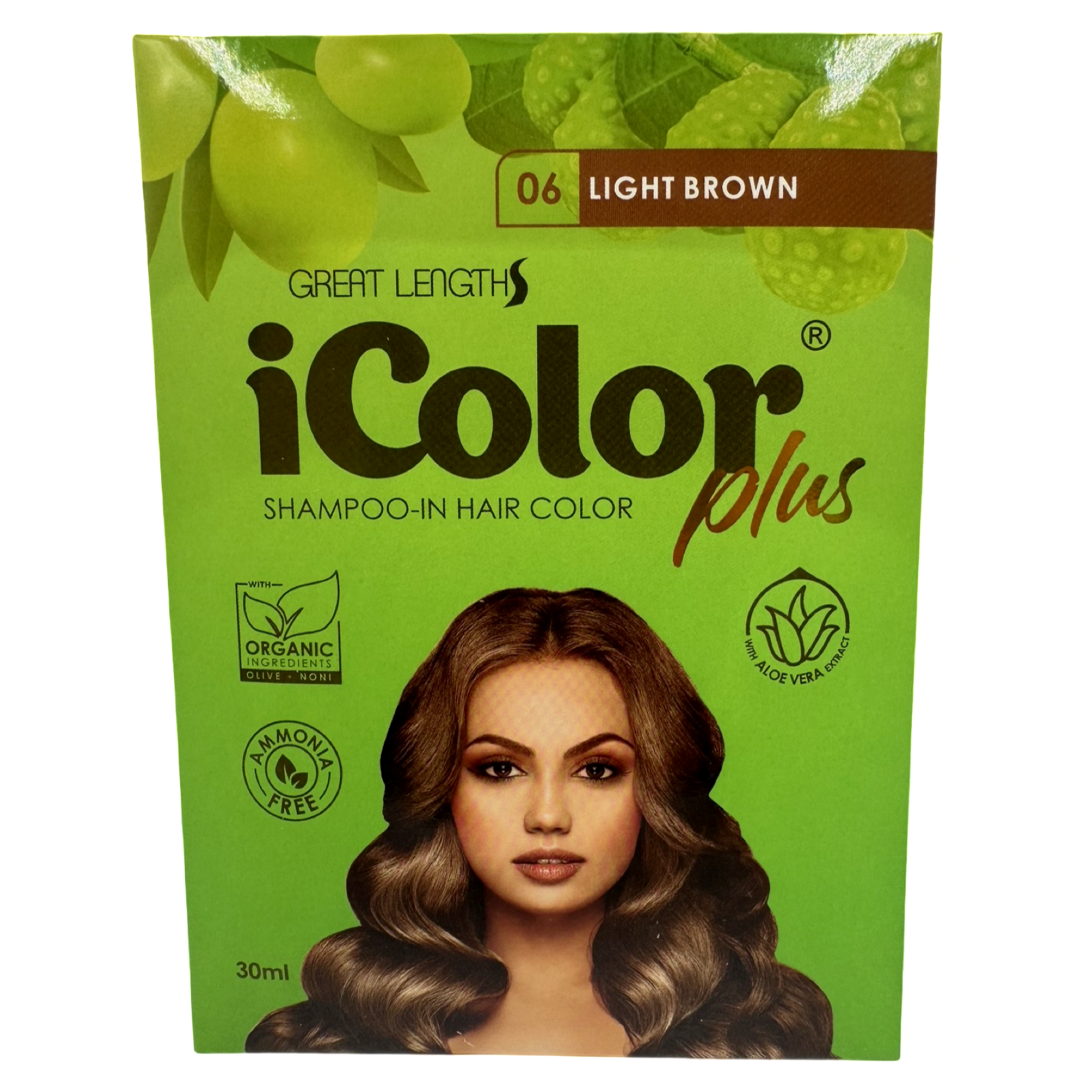 iColor Plus - Shampoo-In Hair Color - Light Brown - 30 ML