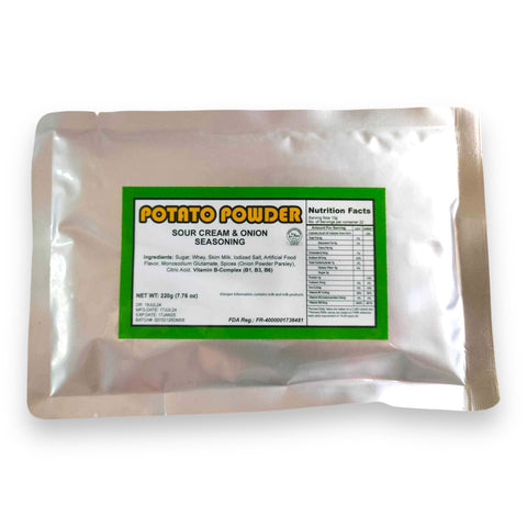 Potato Powder - Sour Cream and Onion Seasoning - 220 G