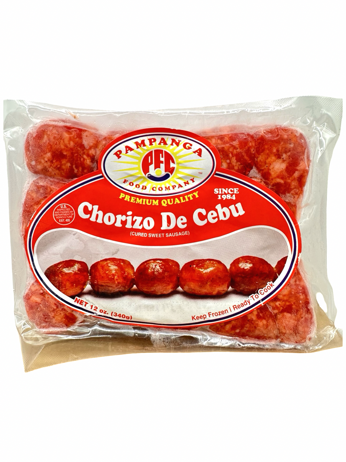 Pampanga - Chorizo De Cebu - Cured Sweet Sausage - 12oz