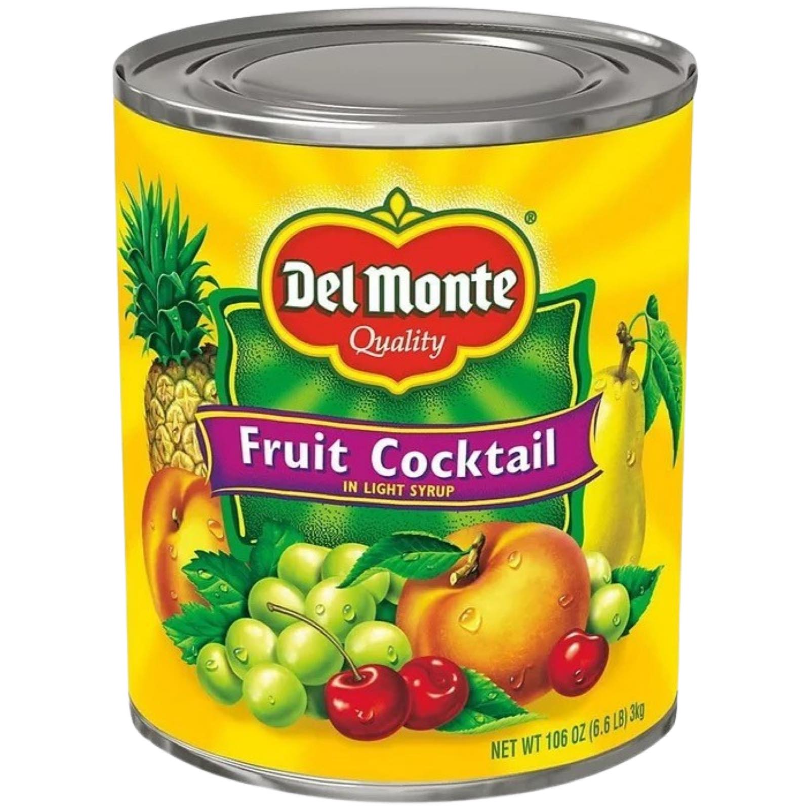 Del Monte - Fruit Cocktail in Extra Light Syrup - BIG - 6.6 LBS