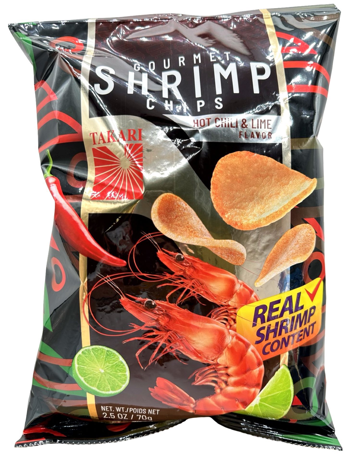 TAKARI Shrimp Chips - HOT CHILI AND LIME - 70g