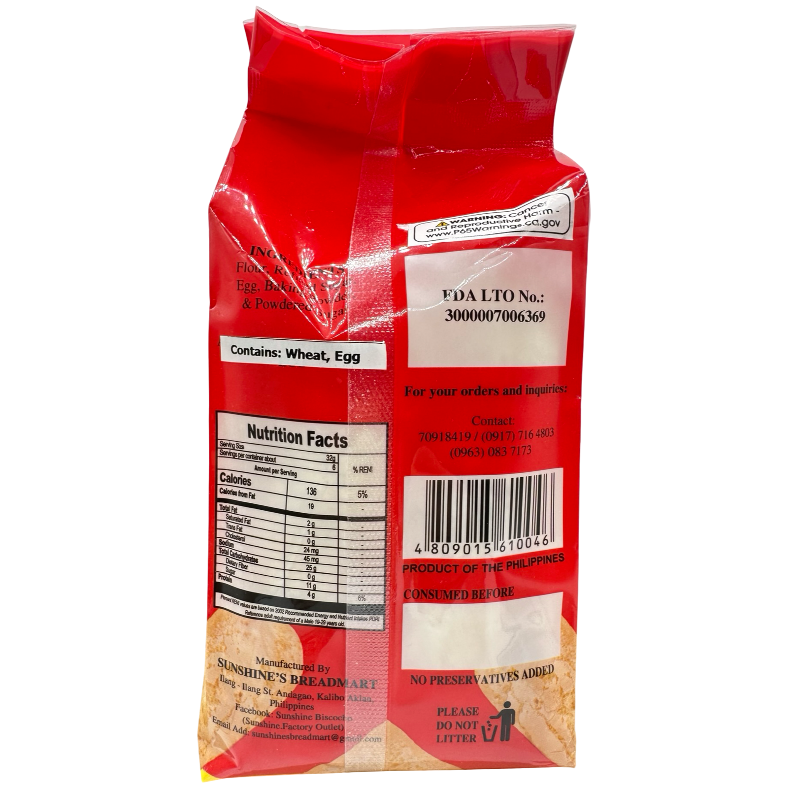 Sunshine's Breadmart - Special Broas - 200 G