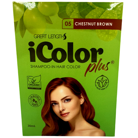 iColor Plus - Shampoo-In Hair Color - Chestnut Brown - 30 ML