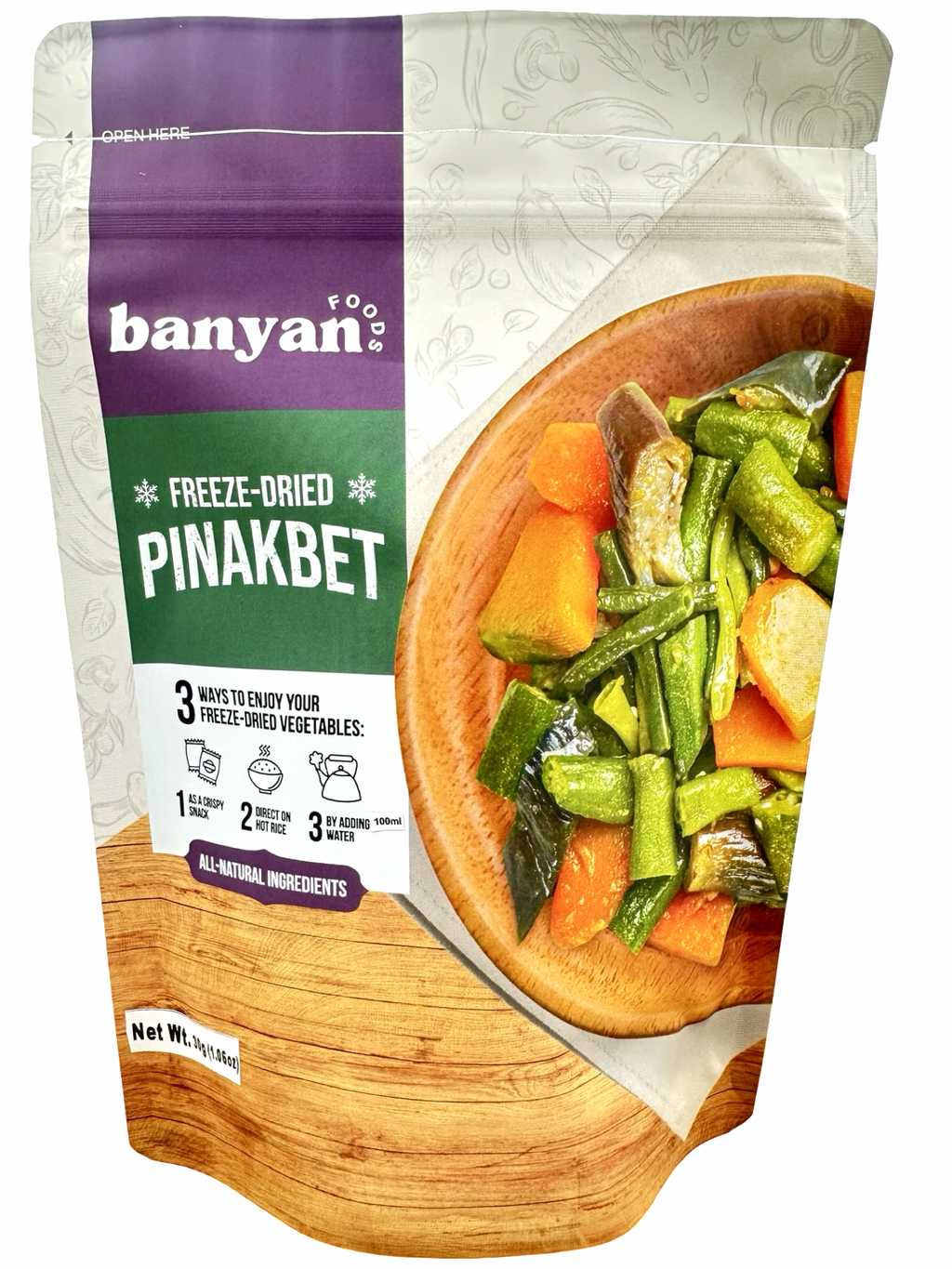 BANYAN FOODS FREEZE-DRIED PINAKBET - 30g