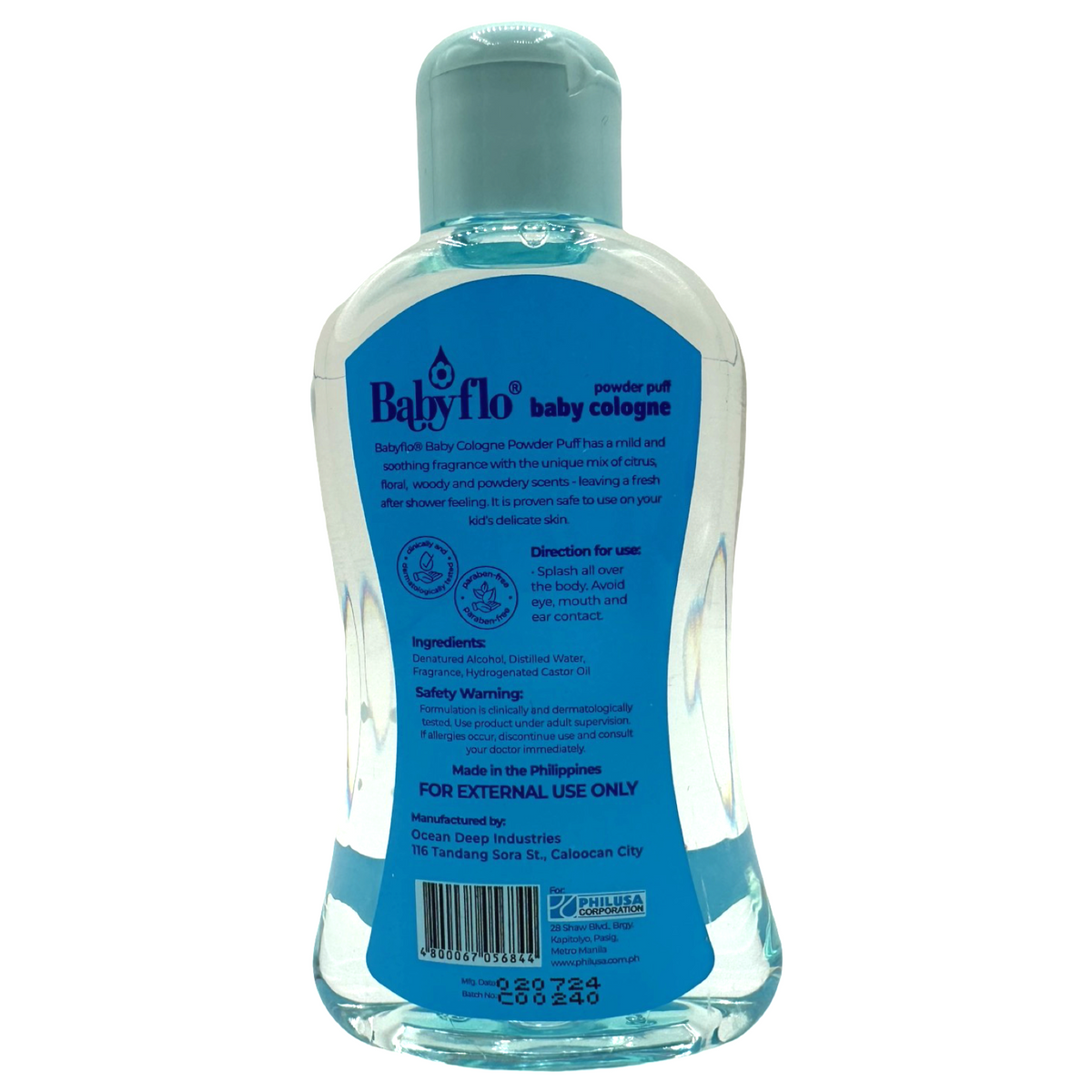 Babyflo - Baby Cologne - Powder Puff (BLUE) - 100 ML – Sukli - Filipino ...