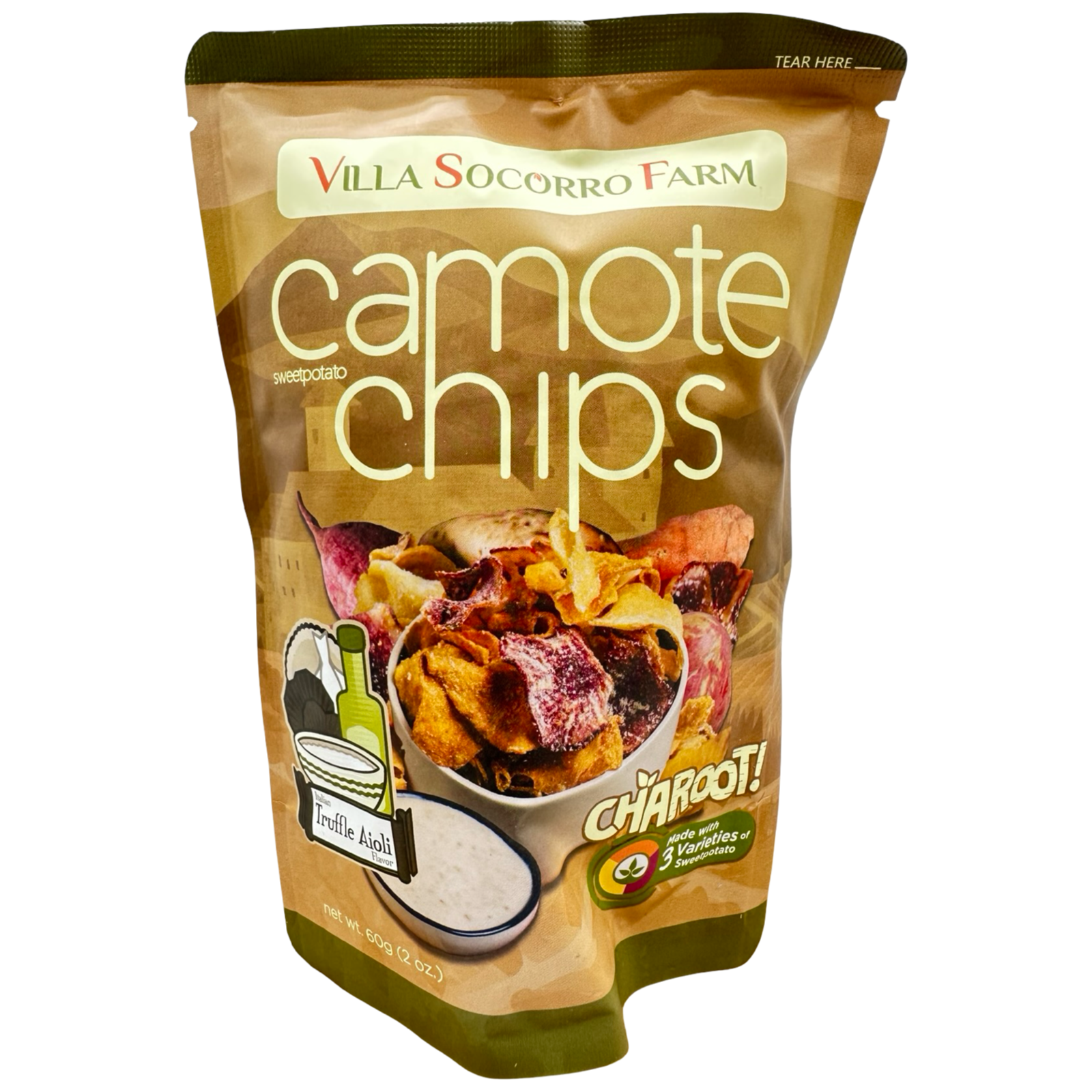 Villa Socorro - Sweet Potato (Camote) Chips - Truffle - 60 G