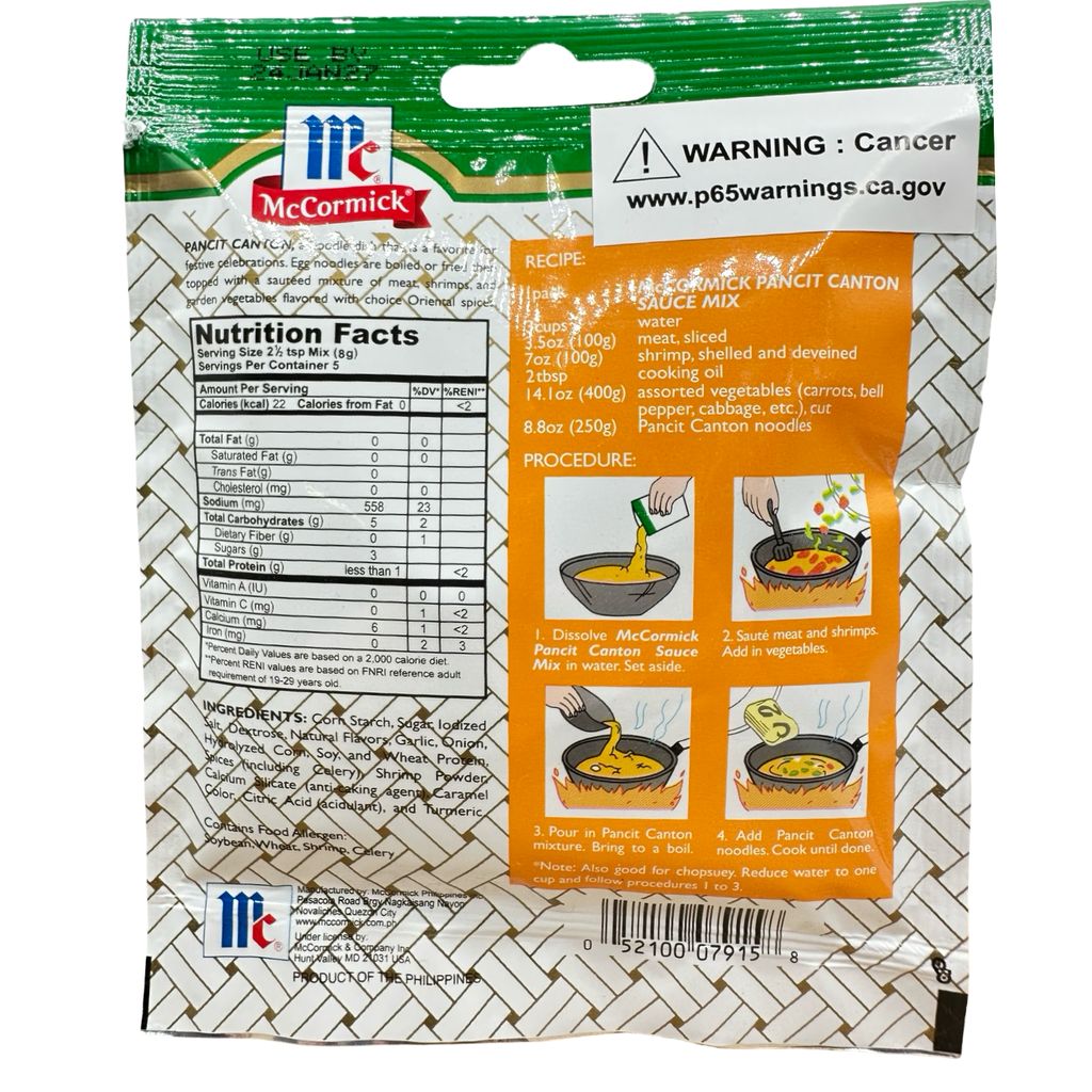 McCormick -  Mix Sauce Pancit Canton -  40 G (1.41oz)