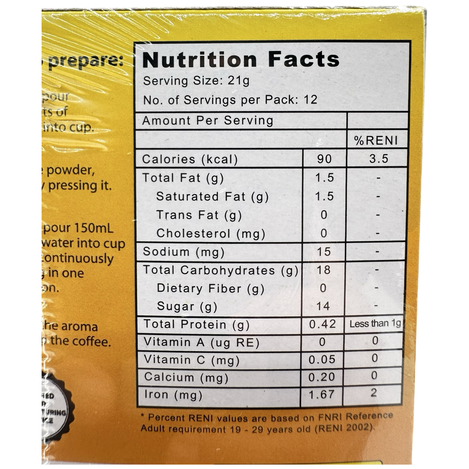 Jimm's - 7 in 1 Coffee Mix -  21 G