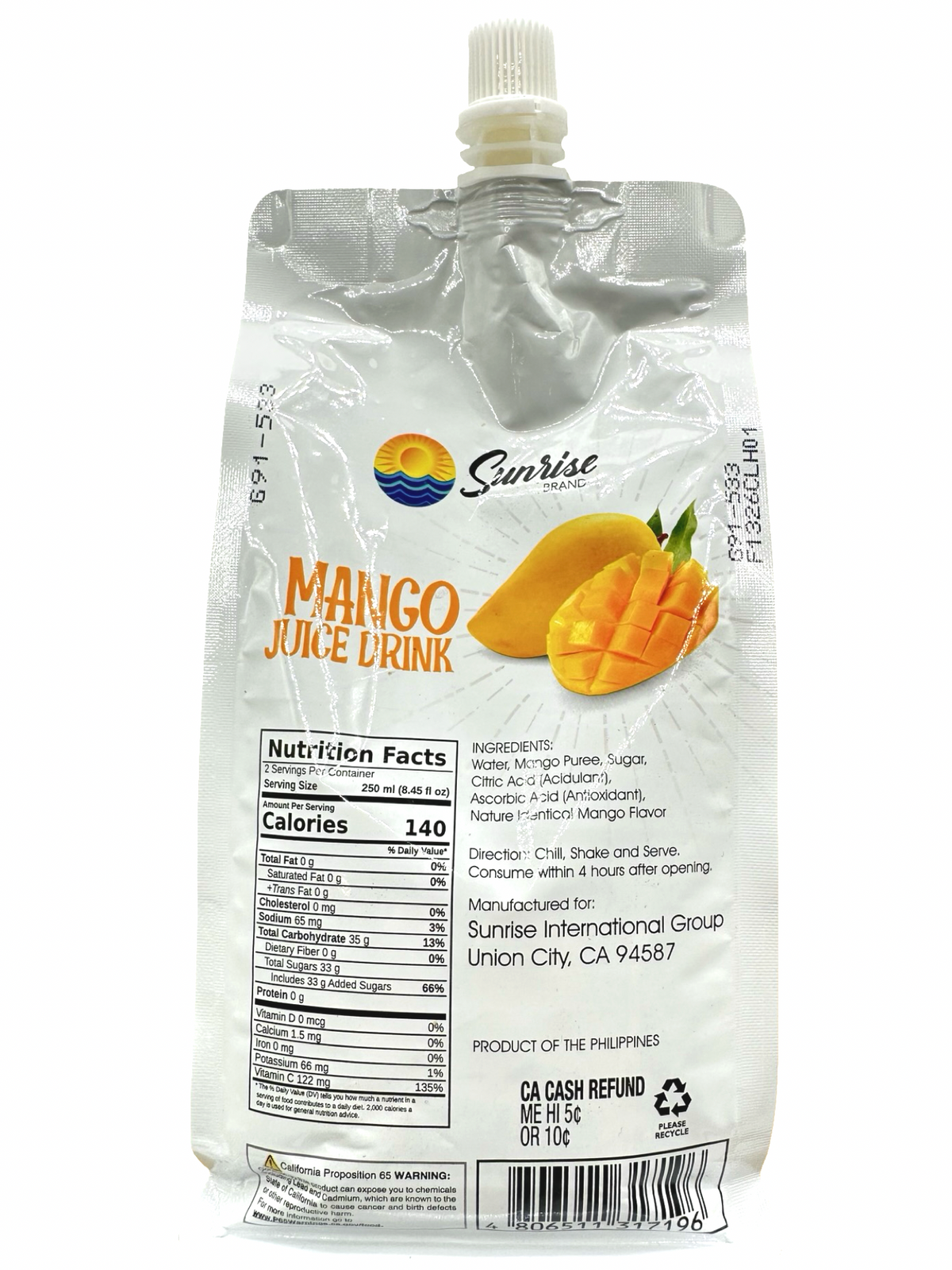Sunrise - Mango Juice Drink - 500 ML
