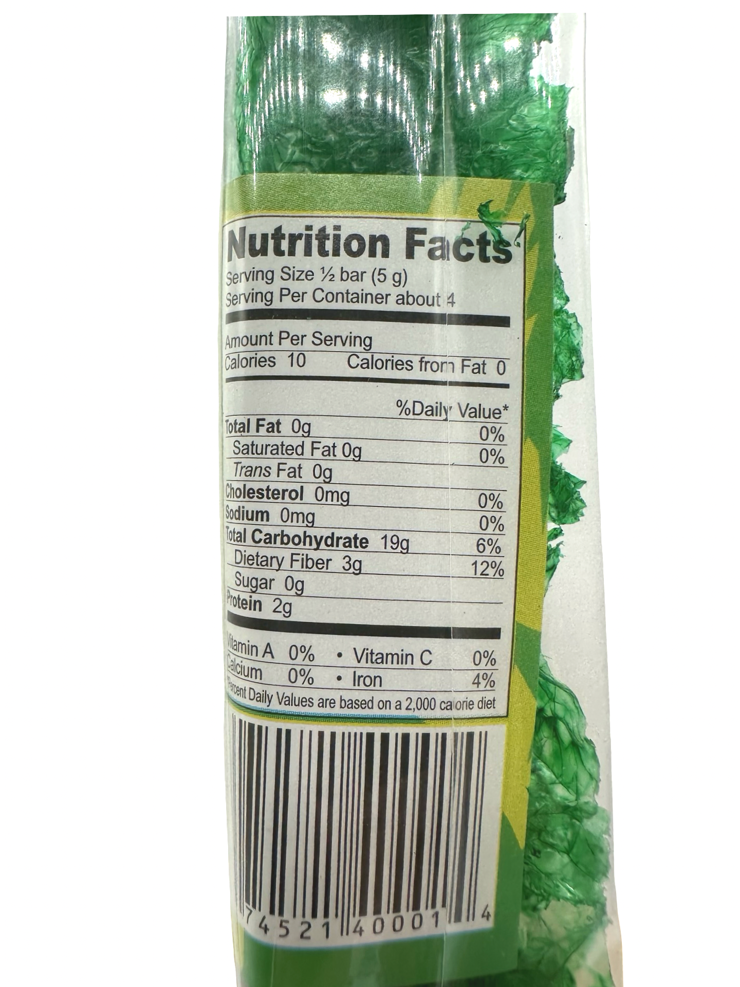 Sagana - AgarAgar Gulaman Bar Green - 20g