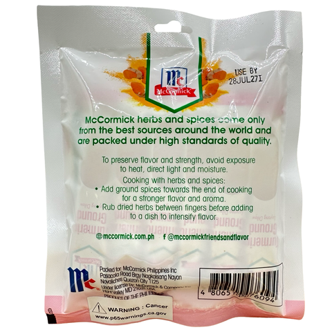 McCormick - Ground Turmeric (Singles) - 3 G