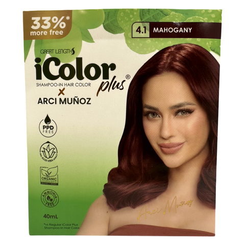 iColor Plus - Shampoo-In Hair Color - Mahogany - 40 ML