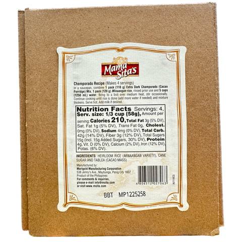 Mama Sita's - Heirloom Champorado - Minaangan - 230 G