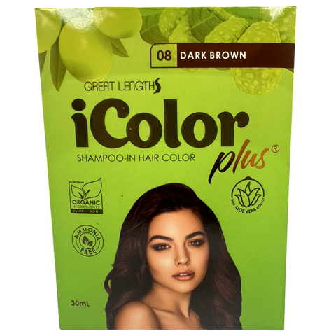 iColor Plus - Shampoo-In Hair Color - Dark Brown - 30 ML