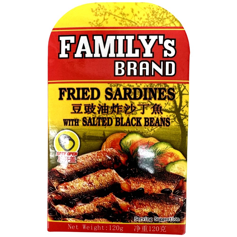 Family's Brand - Fried Sardines with Salted Black Beans - 120 G