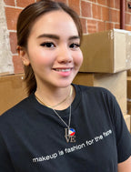 Philippine Flag "LOVE" Letter Pendant Necklace Jewelry - High Quality Zinc Alloy - 36x29.5 mm - 35 G