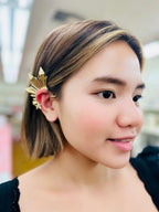 Philippine Sun Star Earring Ear Cuff Gold Jewelry - 50 G