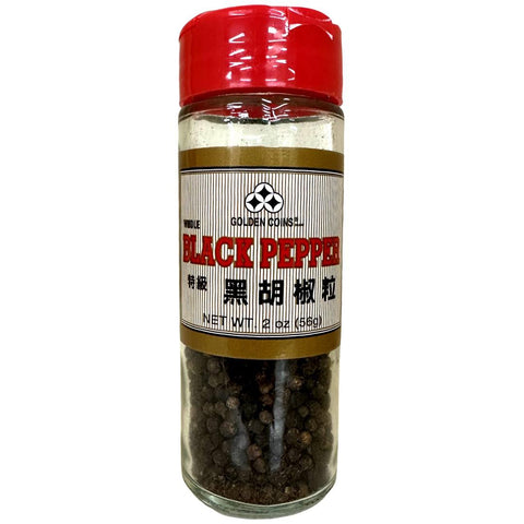 Golden Coins - Whole Black Pepper - 2 OZ