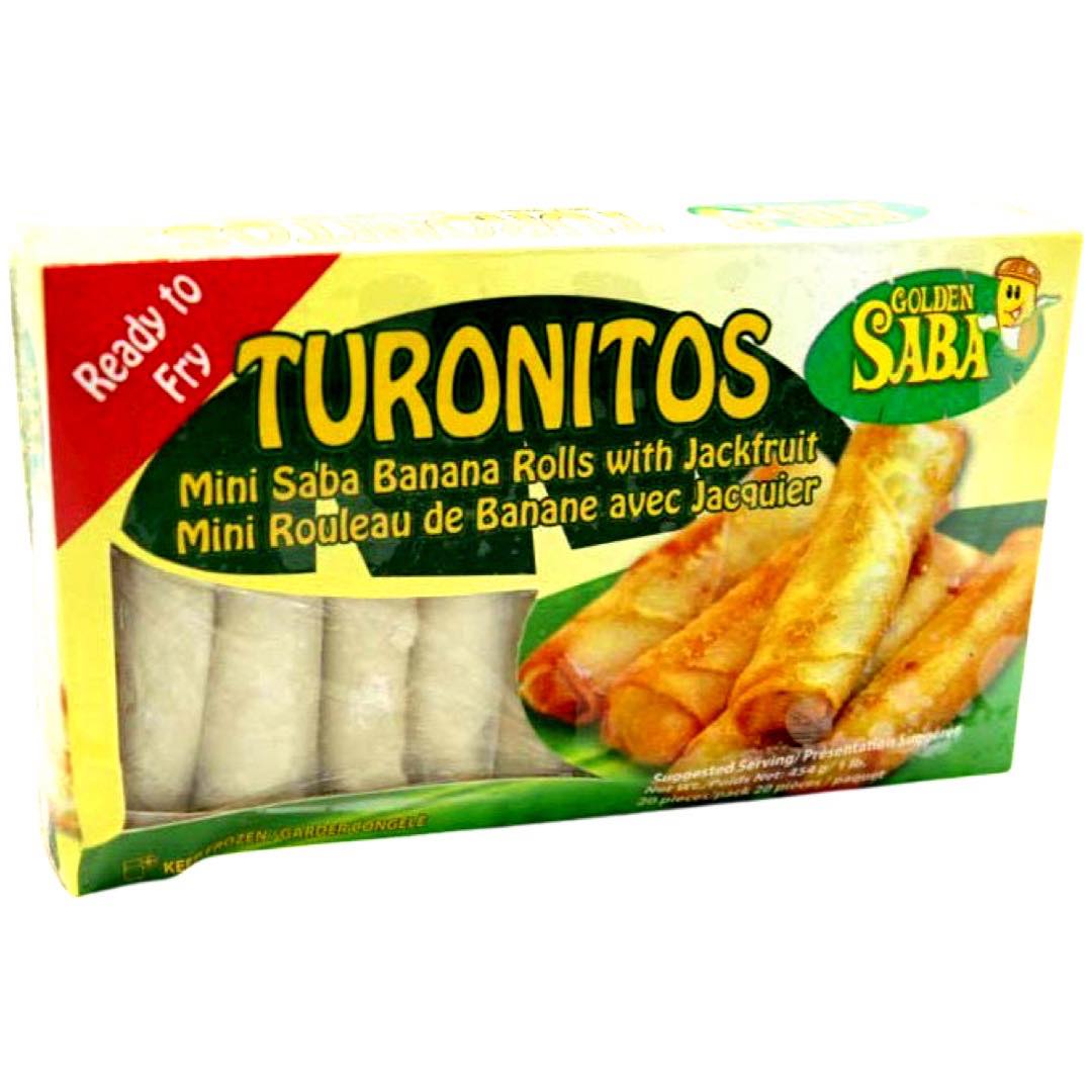 Golden Saba - Turonitos - Mini Saba Banana Rolls with Jackfruit - 1 LB