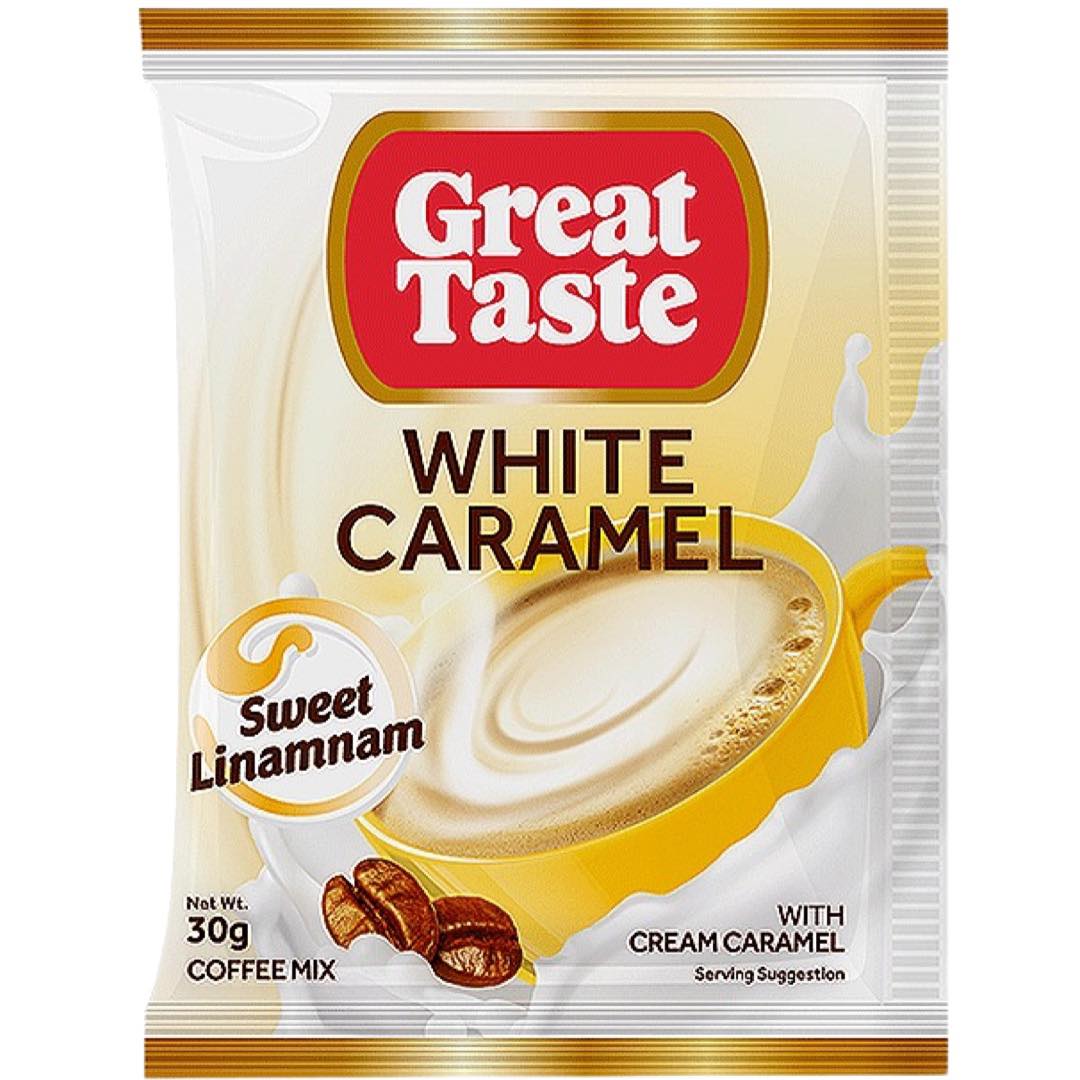 Great Taste - White Caramel - 10 Pack Sachet - 30g