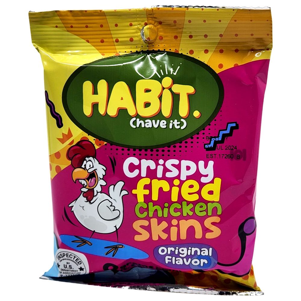 Habit (Have It) - Crispy Fried Chicken Skins - Original Flavor - 2 OZ