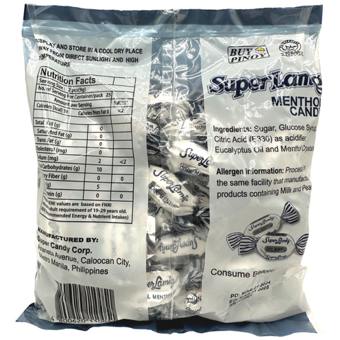 Super Candy - Super Lamig Menthol Candy - 225 G