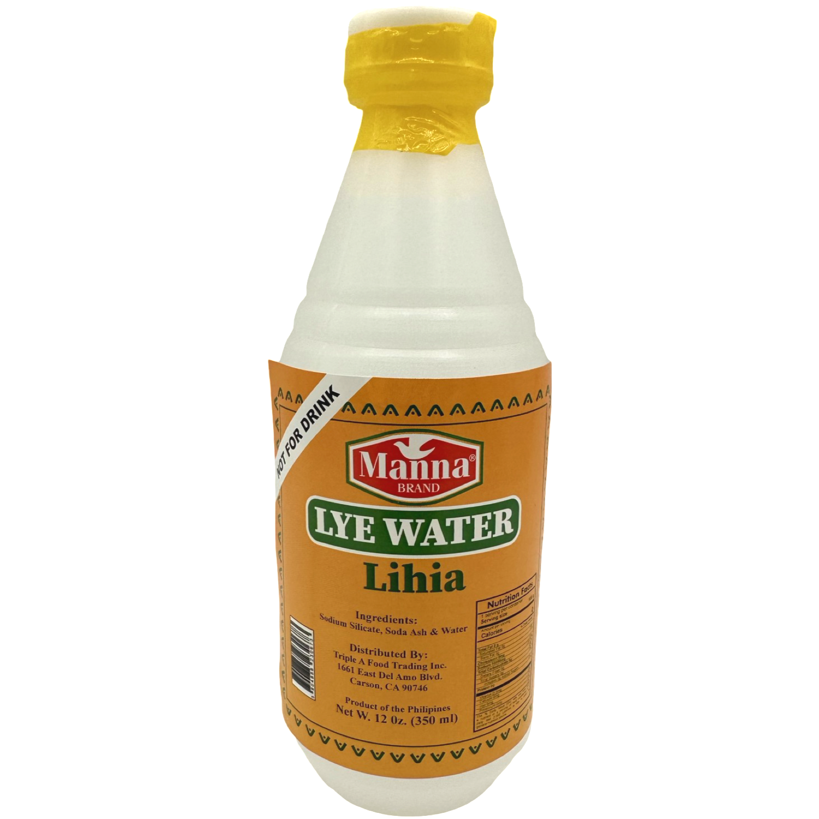 Manna - Lye Water - 12oz (350ml) – Sukli - Filipino Grocery Online USA