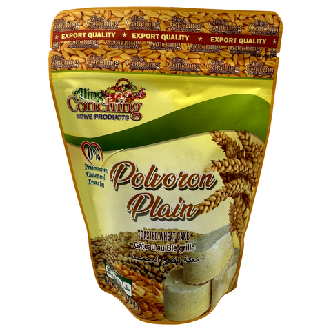 Aling Conching - Polvoron Plain - Toasted Wheat Cake - Plain - 10 Pieces - 170 G