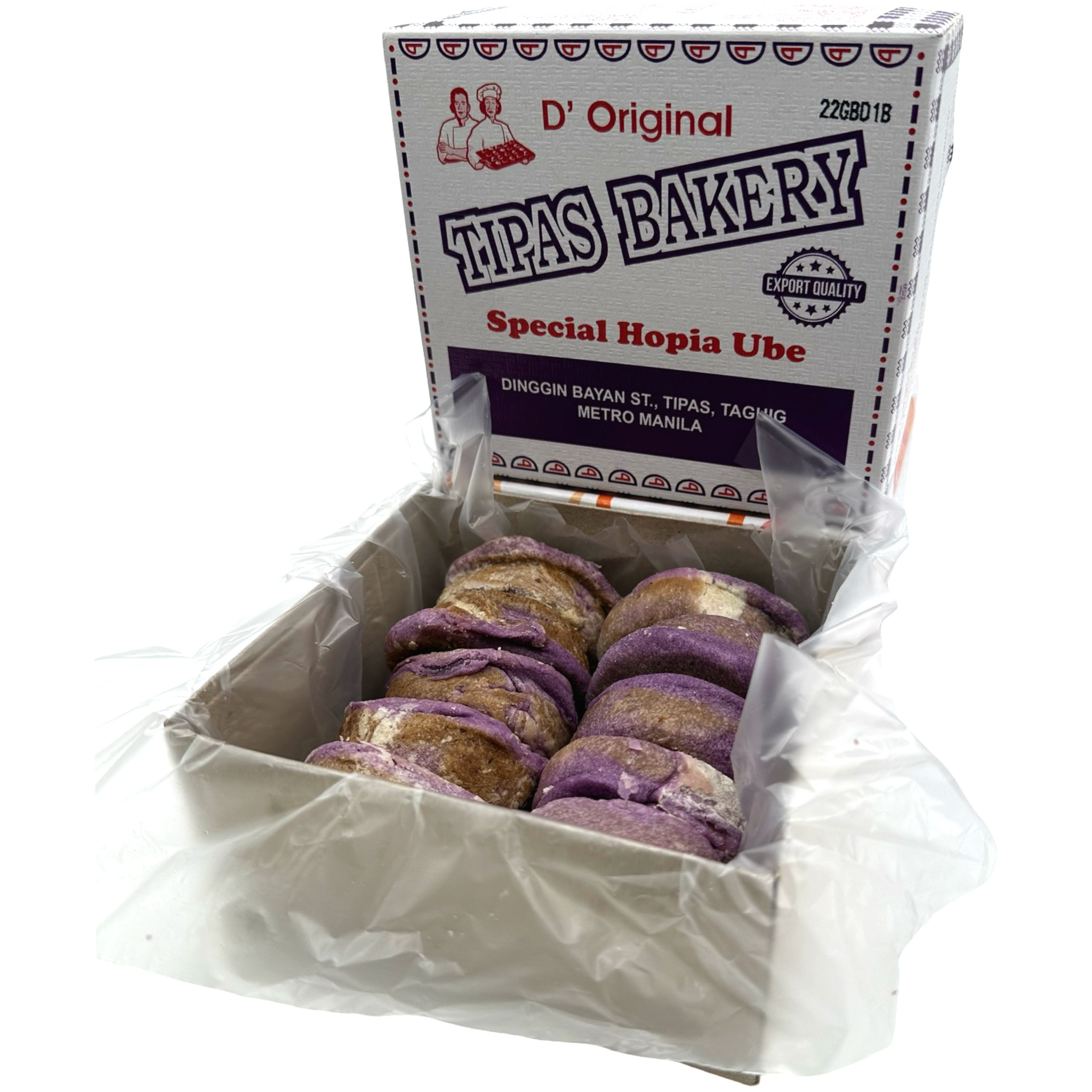 D' Original Tipas - Special Hopia Ube - 10 Pieces - 450 G