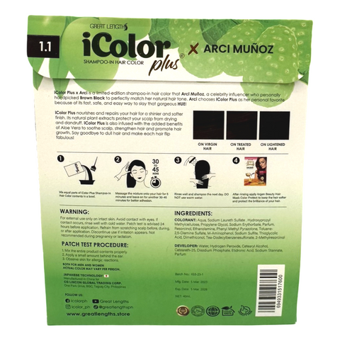 iColor Plus - Shampoo-In Hair Color - Brown Black - 40 ML