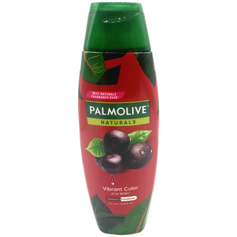 Palmolive Naturals - Shampoo and Conditioner - Vibrant Color - Acai Berry - Color Treated Hair (MAROON) - 180 ML