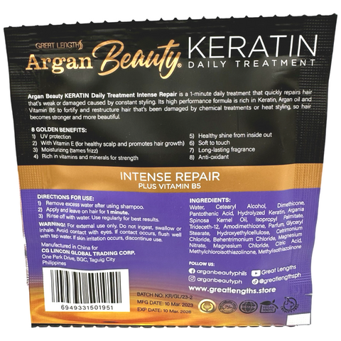 Argan Beauty - Keratin - Intense Repair - Sachet - 20 ML