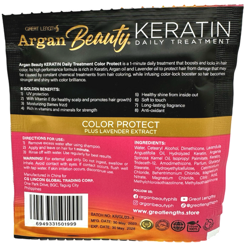 Argan Beauty - Keratin - Color Protect - Sachet - 20 ML