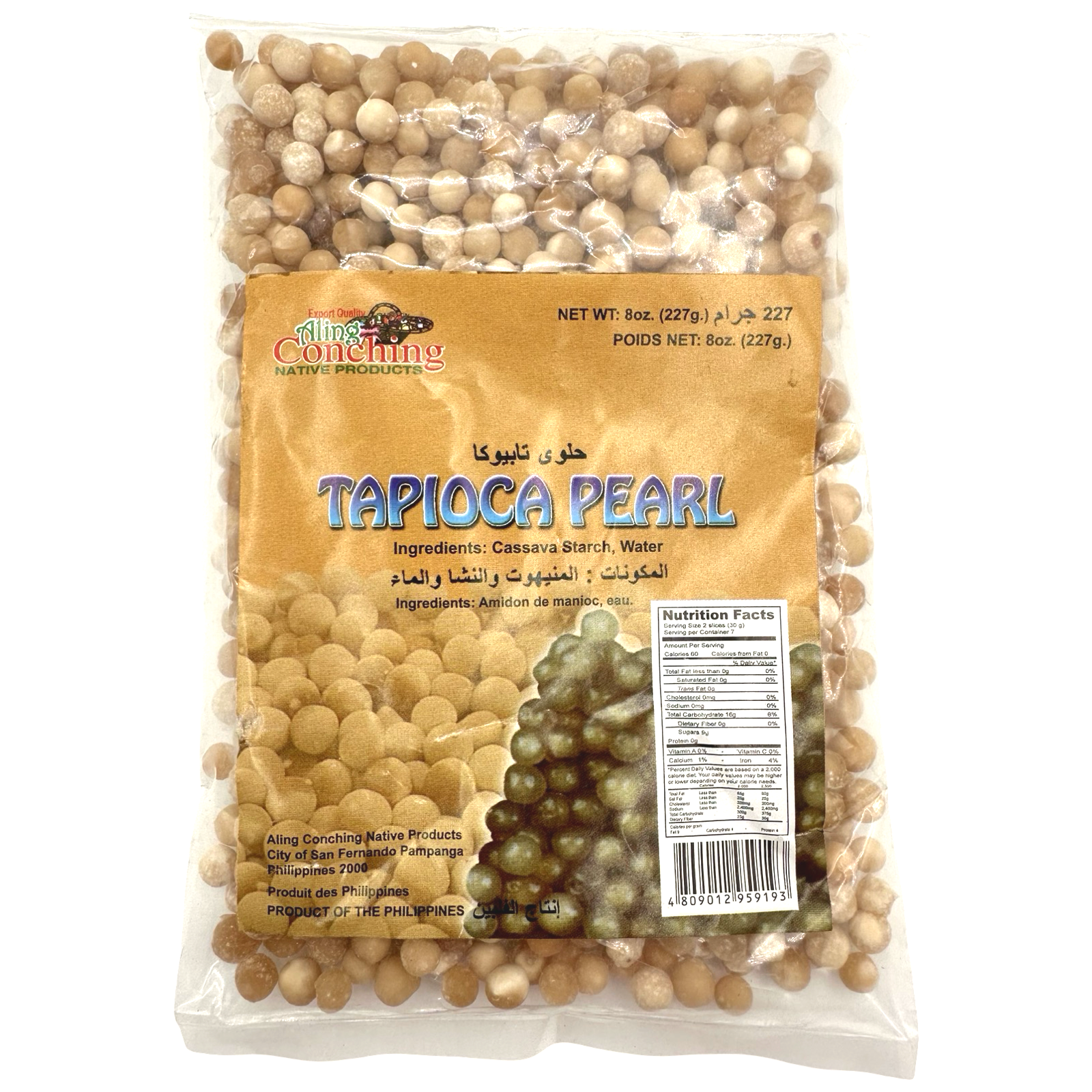 Aling Conching - Tapioca Pearl White (BIG) - 8 OZ