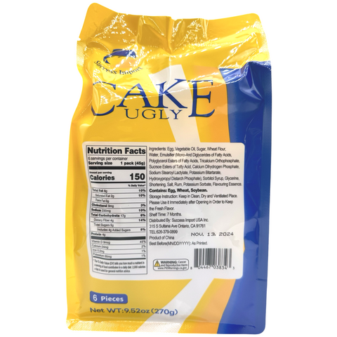 Success Import - Cake Ugly - 6 Pieces - 270 G