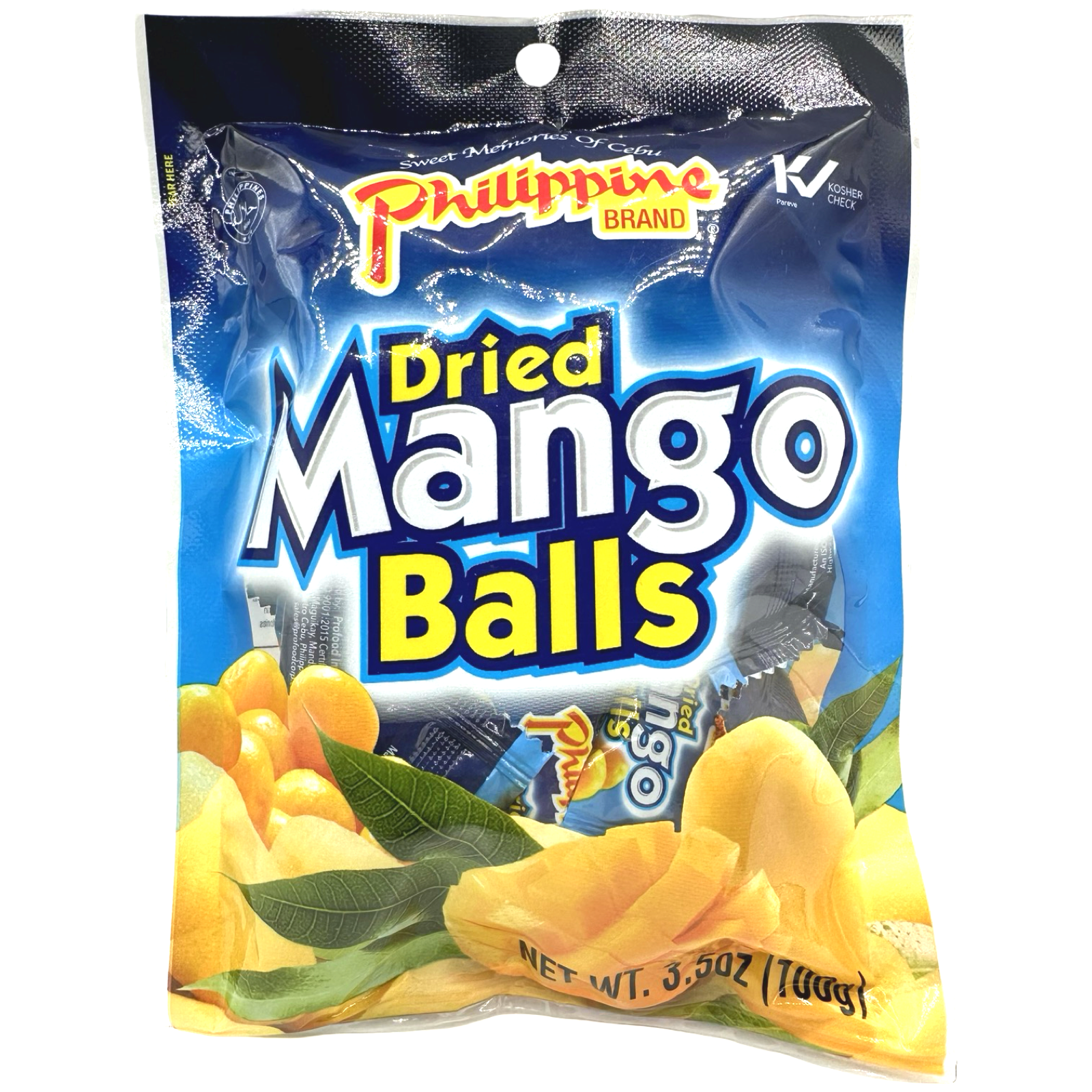 Philippine Brand - Dried Mango Balls - Naturally Delicious - 3.5 OZ