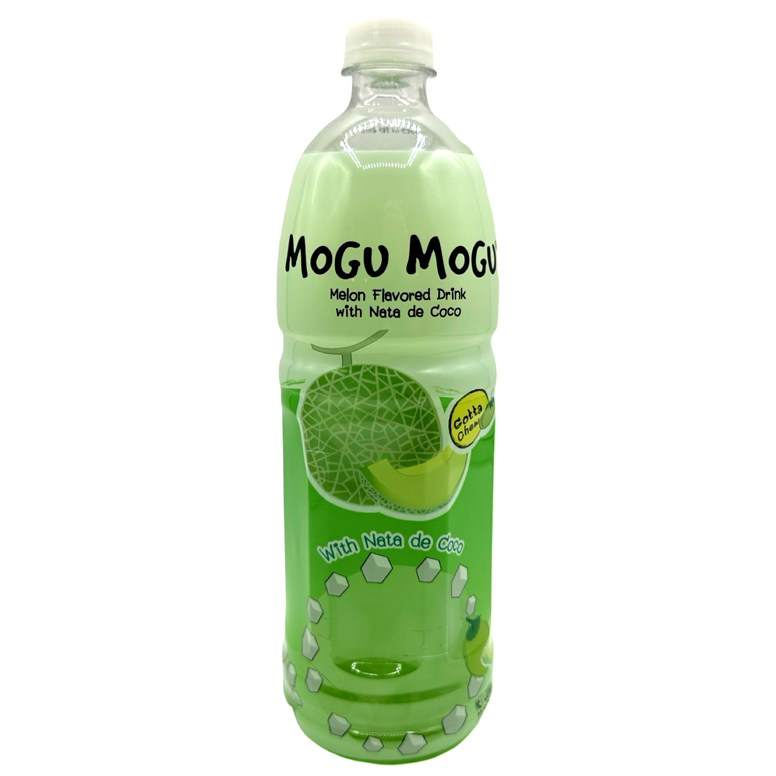 Mogu Mogu - Melon Flavored Juice with Nata De Coco - BIG - 1000 ML