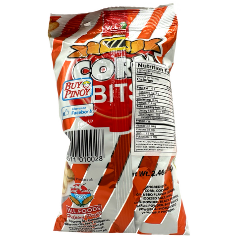 W.L. Foods - Corn Snack - BBQ Flavor - 70 G