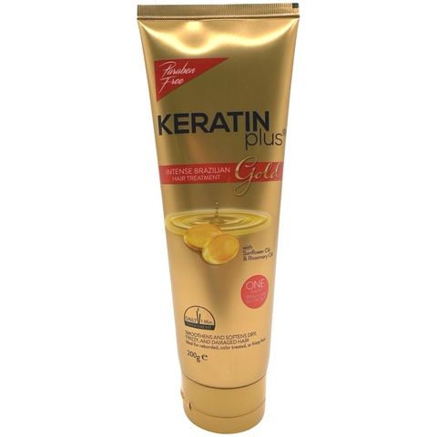 Keratin Plus - Intense Brazilian Hair Treatment - Gold - 200 G