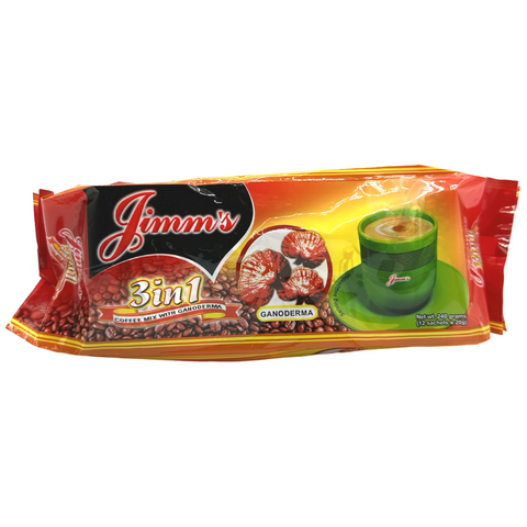 Jimm's - 3in1 - Coffee Mix with Ganoderma - 12 sachets - 240 G