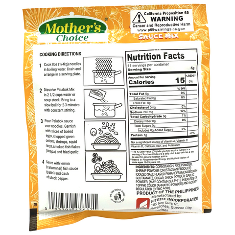 Mother's Choice - Phil. Noodle Sauce Mix - Pang Palabok - 2 OZ