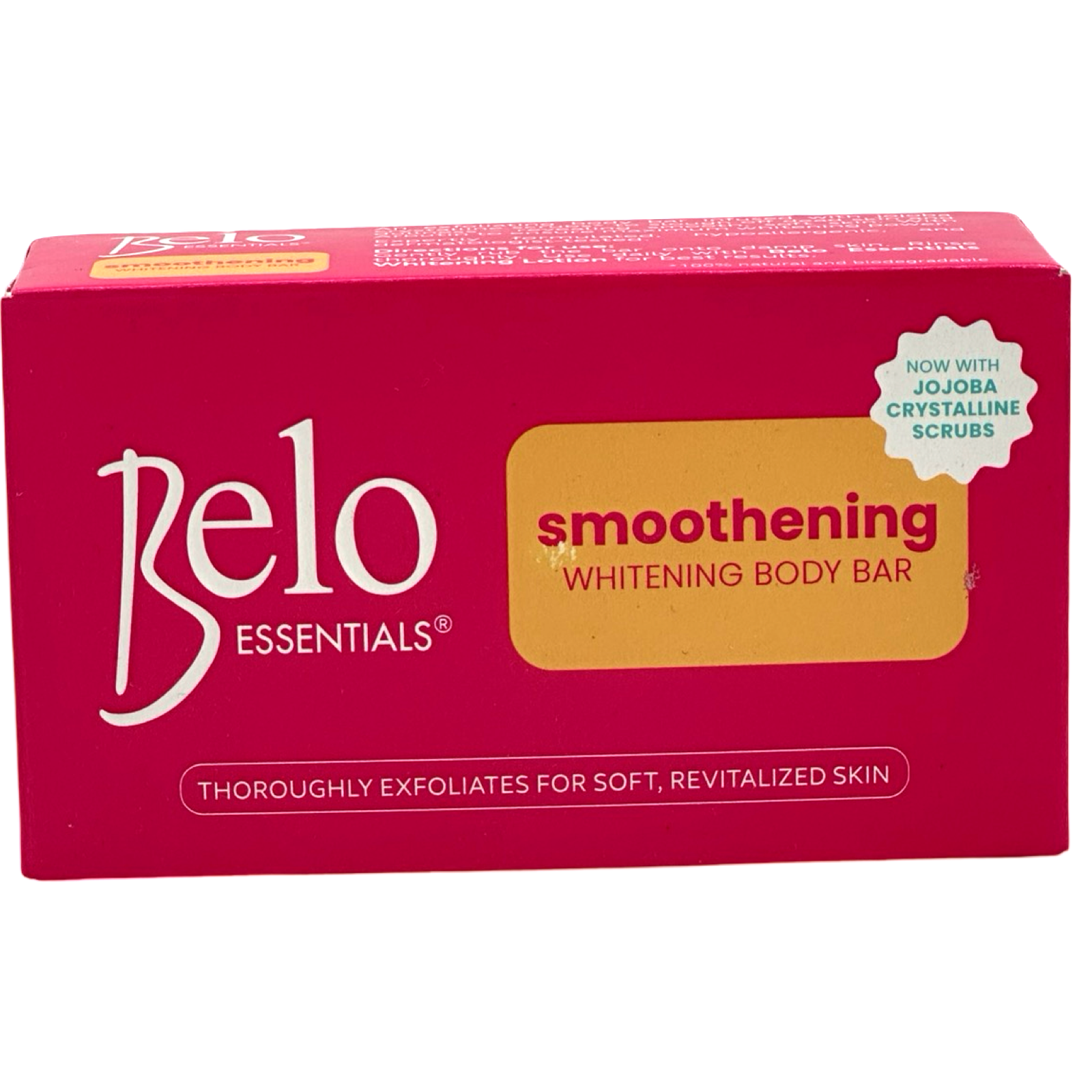 Belo Essentials - Smoothening Body Bar with Exfoliating Microbeads (Yellow) - 135 G