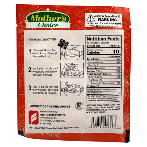 Mother's Choice - Guava Soup Mix - Sinigang sa Bayabas - 1.4 OZ