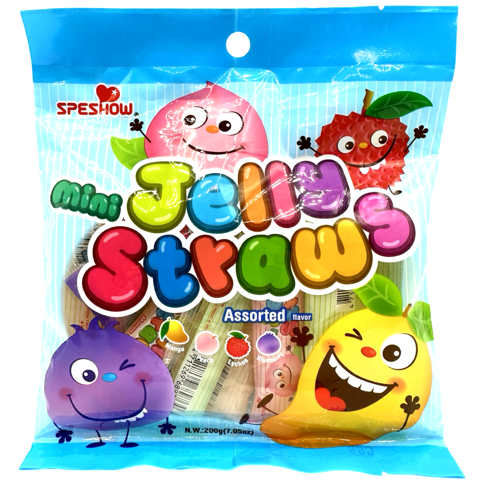 JELLY出品 ABC - Speshow - Mini Jelly Straw - Assorted Flavor - 200 G ( BLUE