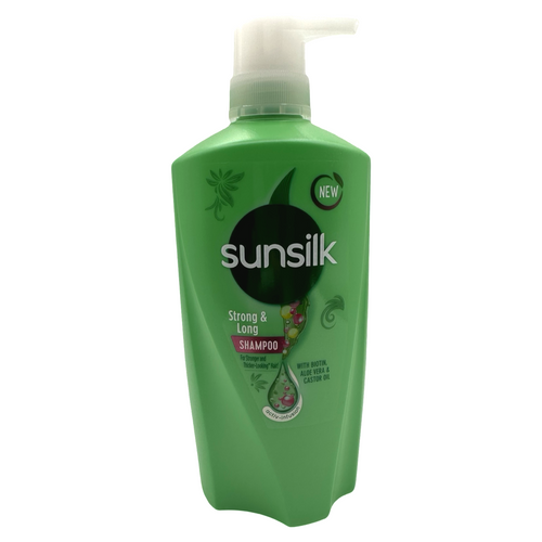 Sunsilk - Shampoo - Co-Creations- with Biotin and Aloe Vera - Strong and Long (GREEN) BIG