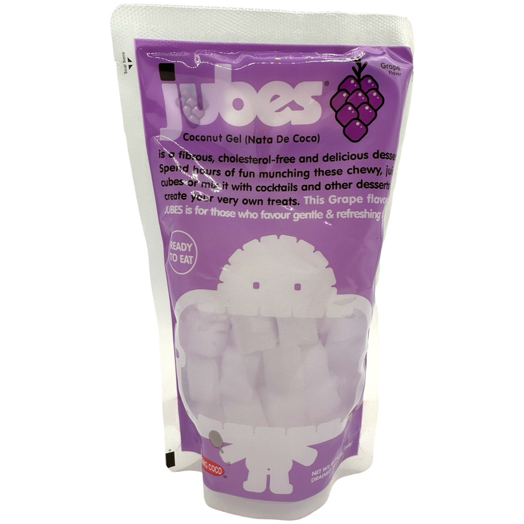 Jubes Grape Jubes - Coconut Gel (Nata De Coco) - Grape - 360 G โ Sukli - Filipino ...