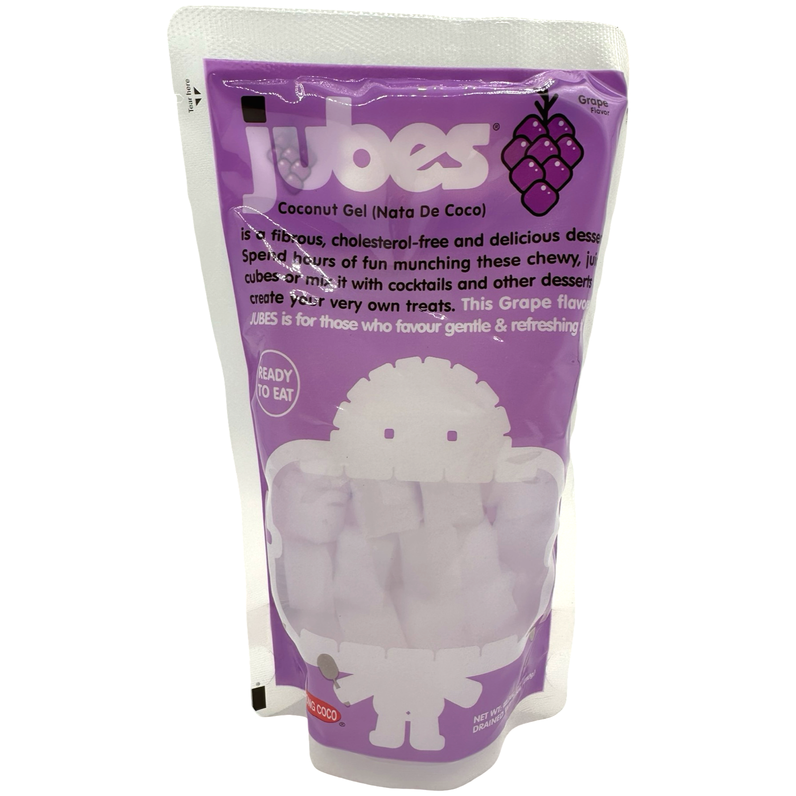 Jubes - Coconut Gel (Nata De Coco) - Grape - 360 G