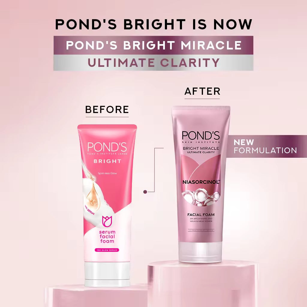 Pond's - Niasorcinol Facial Foam- Bright Miracle Ultimate Clarity 100 G