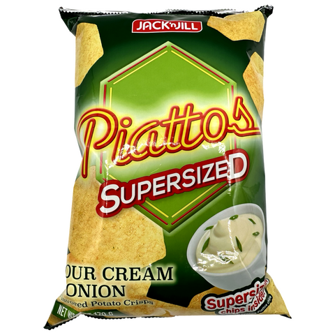 Jack 'n Jill - Piattos Sour Cream & Onion (Supersized) - 170 G