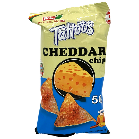 W.L. Foods - Tattoos Cheddar Chips - Cheese Flavor - 56 G